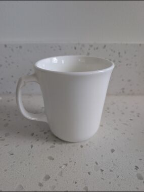 Corningware White Ceramic Mug with Handle